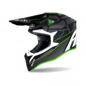 Airoh Motocross-Helm Wraap Mood Flat Grün