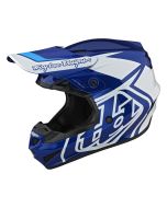 Troy Lee Designs GP Motocross-Helm für Jugend Overload Blau / Weiss