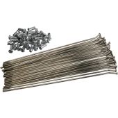 Stahl-Speichensatz 21" Chrome-Plated| Coated| Silber | Vorderseite