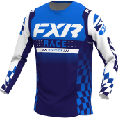 FXR Revo Flow LE MX Motocross-Shirt Competition Blau
