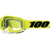 100% Crossbrille Racecraft 2 Gelb saubere Linse