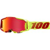 100% Motocross-Brille Armega solaris hiper Rot Spiegellinse
