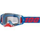 100% Motocross-Brille Armega Ironclad transparent