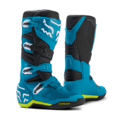 Fox Comp Motocross-Stiefel Blau/Gelb