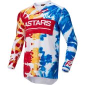 Alpinestars Motocross-Shirt Racer Squad Weiss/Rot/Gelb