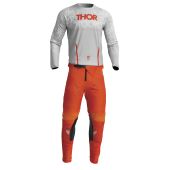 Thor Pulse Mono Grau/Orange Motocross-Kombi