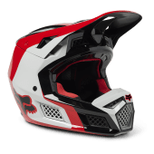 FOX V3 Rs Efekt Motocross-Helm Ece FLUO Rot