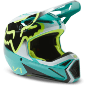 FOX Jugend V1 Leed Motocross-Helm Dot/Ece Teal