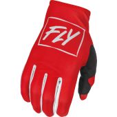 Fly Racing Motocross Handschuhe Lite Rot-Weiß