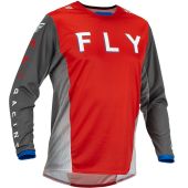 Fly Racing Motocross Jersey Kinetic Kore Rot/Grau