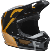 Fox Jeugd V1 Skew Motocross-Helm Schwarz Gold