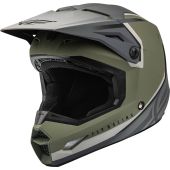 Fly Racing Helm Ece Kinetic Vision Olivgrün-Grau