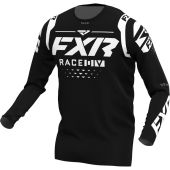 FXR Revo MX Motocross-Shirt Schwarz/Weiss