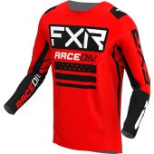 FXR Podium Off-Road Motocross-Shirt Rot/Schwarz