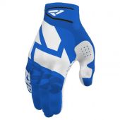 FXR Clutch Strap MX Motocross Handschuhe Blau/Weiß