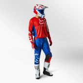 Fox 180 Skew Wit Rot Blau Motocross-Kombi
