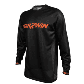 Motocross-Shirt Gear2win Schwarz Fluo Orange