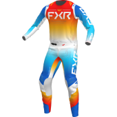FXR Helium Mx Blue/Tangerine Gear Combo