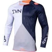 Seven Motocross-Shirt Annex Bortz Koralle Dunkel Blau