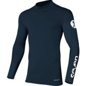 Seven Motocross-Shirt für Jugend Zero Compression Dunkel Blau