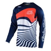 Troy Lee Designs GP Crossshirt Drift Navy Blau Orange