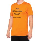 100% T-Shirt Warez Heather Orange
